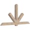 Ekena Millwork Kennewick Smooth Timber Gable Bracket, Douglas Fir, 96"W x 48"H x 5 1/2"D x 5 1/2"F, 12/12 Pitch GBW096X48X0606KEN00SDF - alternate 5